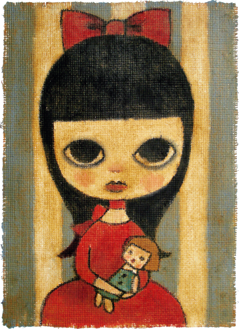 red girl smaller
